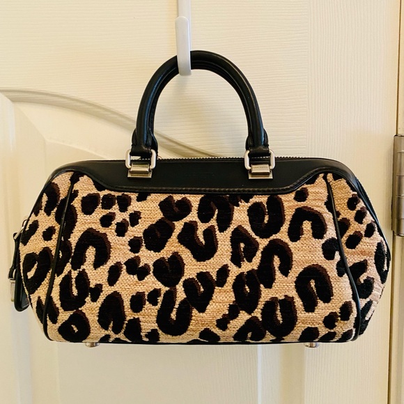 EUC Louis Vuitton Limited Edition Stephen Sprouse Leopard Chenille Baby Bag - Picture 7 of 17